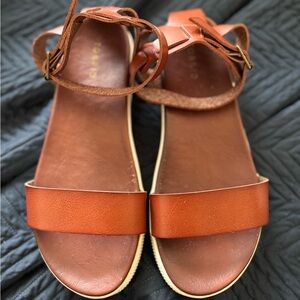 Torrid Brown Leather Sandals